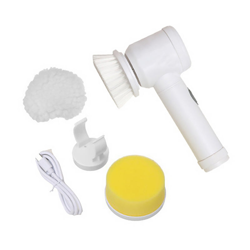 5-in-1 Handheld Bathtub Brush Kitchen Bathroom Electric Cleaning Brush Washing Toilet Tub Home Sink Cleaning Tools