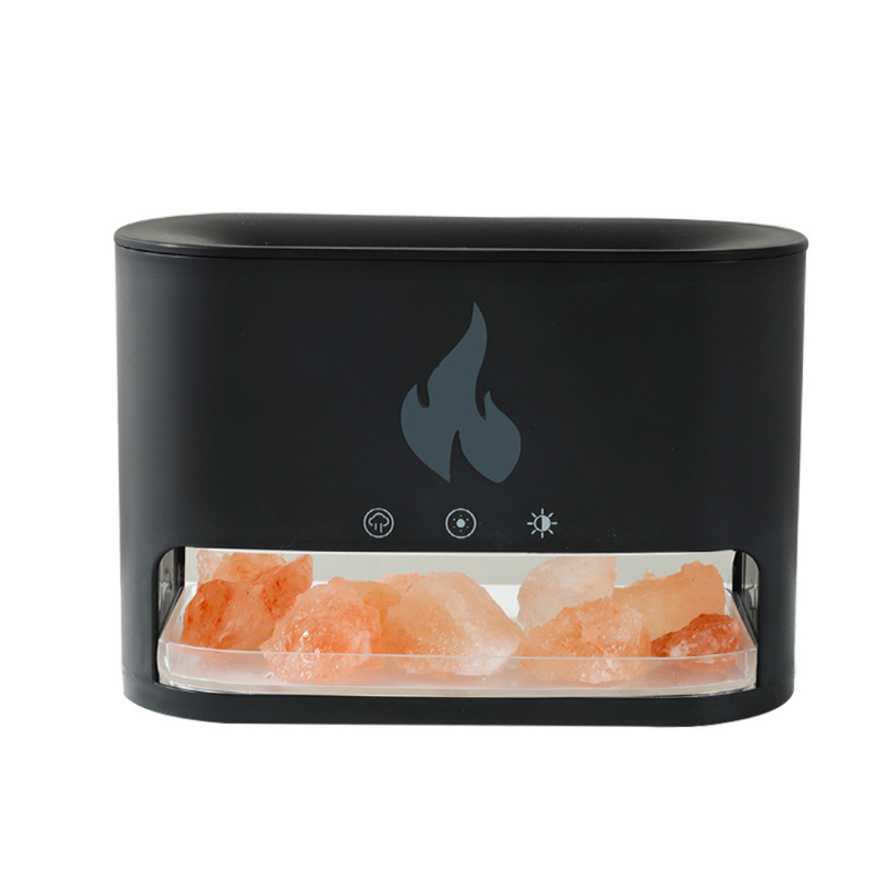 Marble Volcano Aroma Oil Diffuser with Flame Effect