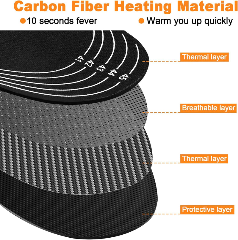 🔥 ThermoStep USB Heated Insoles – Stay Warm This Winter! ❄️