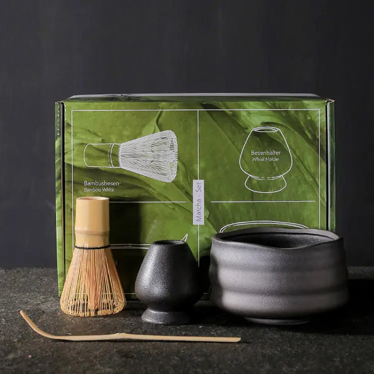 View larger image Add to Compare  Share Custom Matcha Set 4piece Gift Box Designing Vintage Matcha Tea Whisk Set for Tea Ceremony