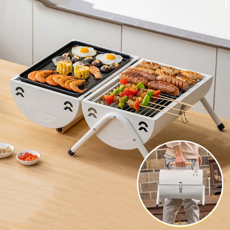 Outdoor Non-Stick Double-sided Camping BBQ Stove