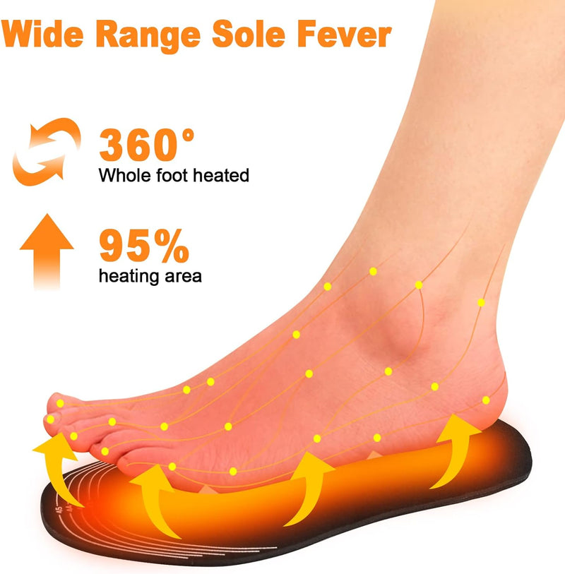 🔥 ThermoStep USB Heated Insoles – Stay Warm This Winter! ❄️