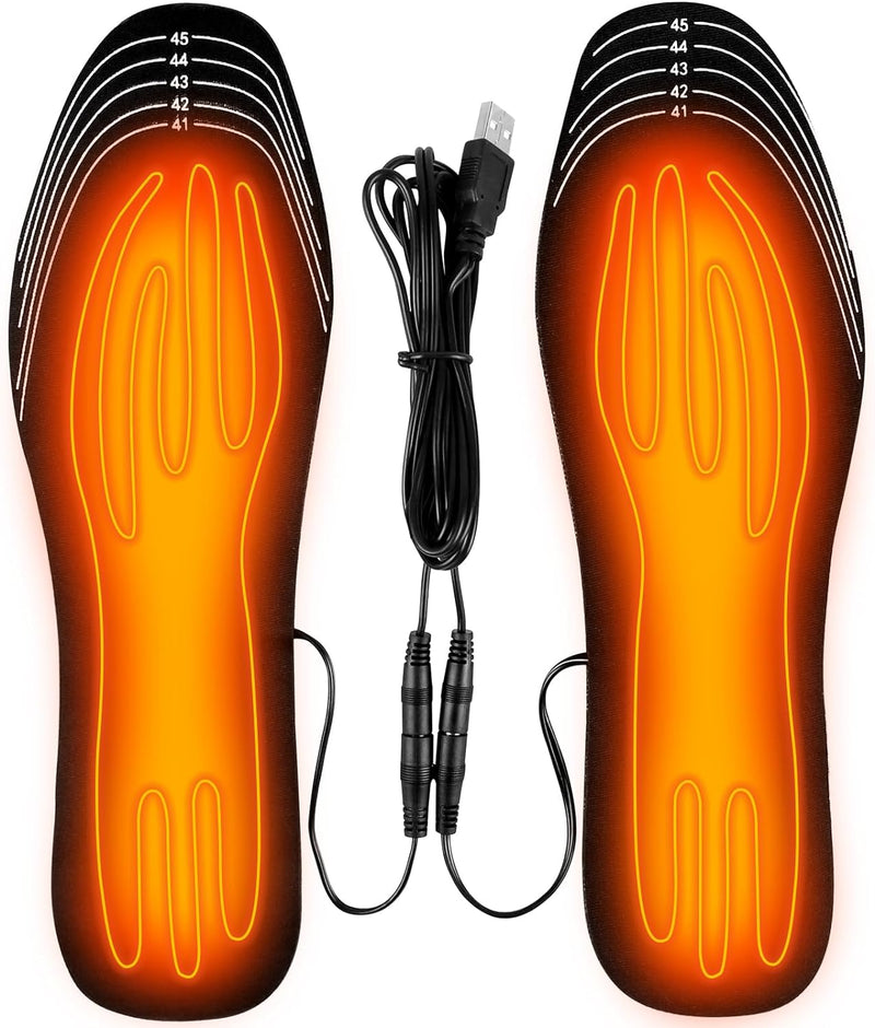 🔥 ThermoStep USB Heated Insoles – Stay Warm This Winter! ❄️