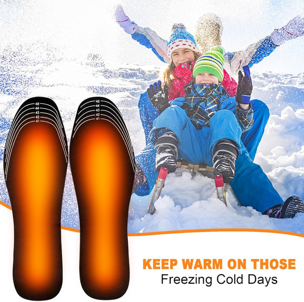 🔥 ThermoStep USB Heated Insoles – Stay Warm This Winter! ❄️