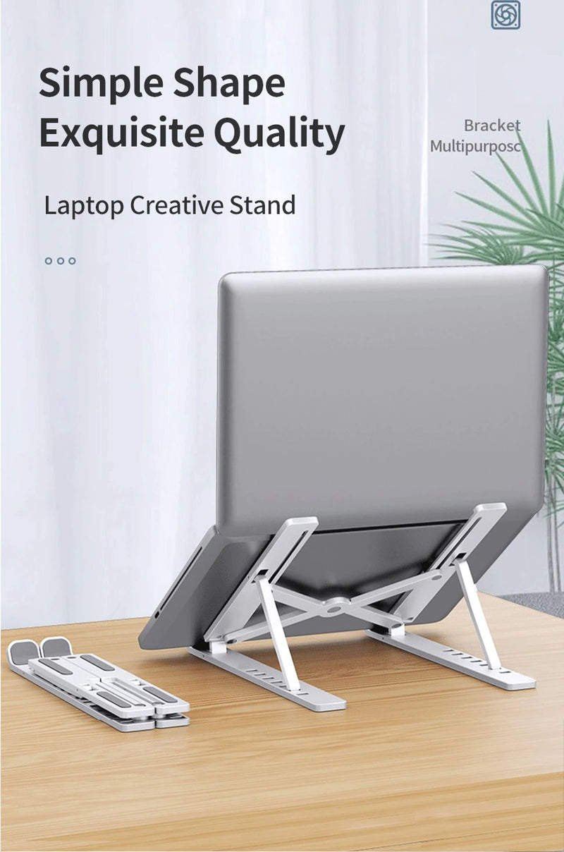 Universal Laptop Stand Portable Foldable Adjustable All Aluminum Alloy
