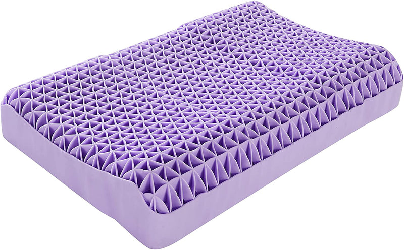 Purple Pillow by Berklan 100% Elastic Grid Ergonomic for Hot Sleepers