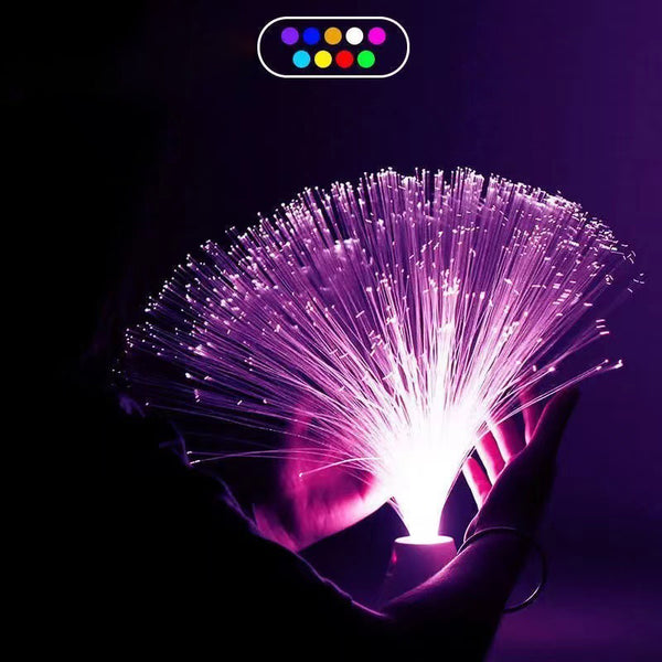 Lumières LED à Fiber optique commutées, 9 couleurs, pour la maison, les mariages, les Restaurants, le bureau, Noël, les vacances, la décoration d'anniversaire