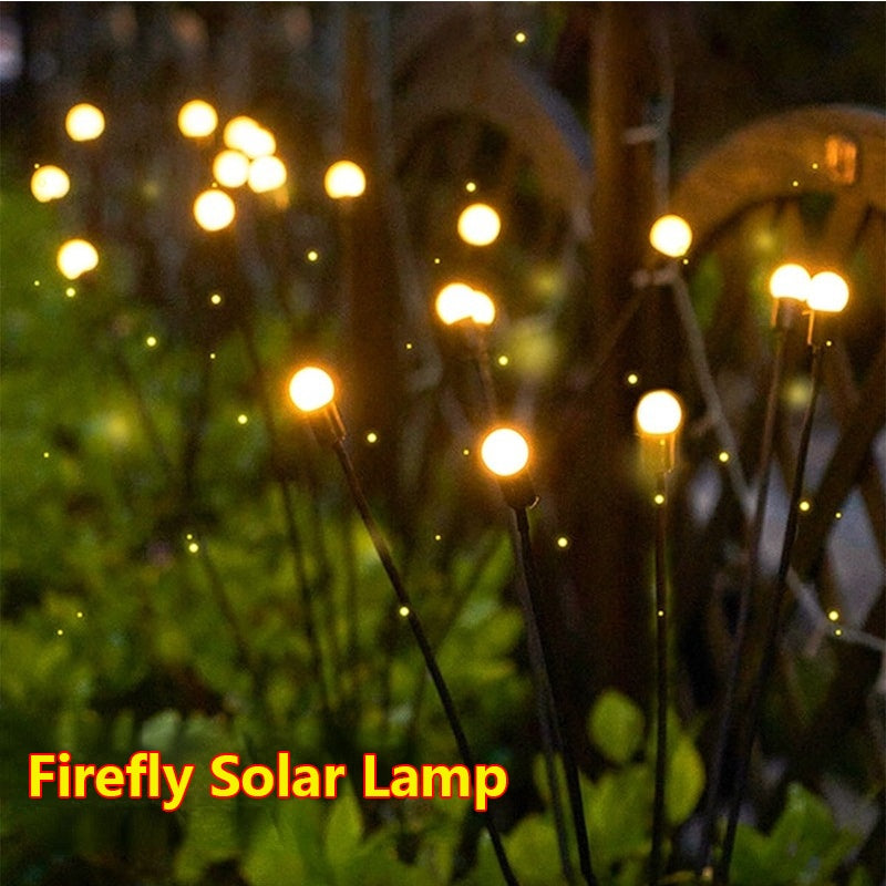 Solar LED Light Outdoor Garden Decoration Landscape Lights Firework Firefly Garden Lights Lawn Garden Decor Solar Light