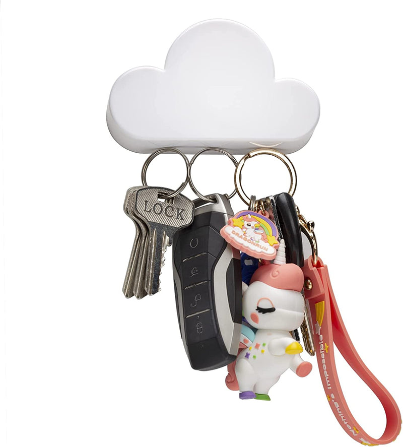 (2pack) Cloud Magnetic Key Holder, Wall Strong Magnetic Force Can Hang Multiple Keys