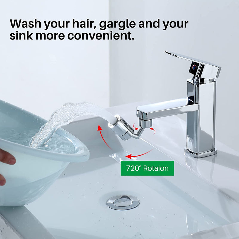 Universal Faucet With Splash Filter 720, Swivel Sprayer