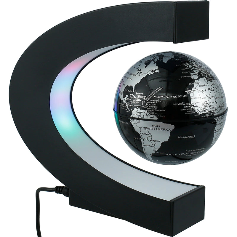 Levitating Lamp Magnetic Levitation Globe LED World Map Rotating Globe Lights Bedside Lights Home Novelty Floating Lamp Gifts