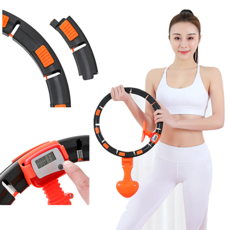 Smart hula hoop vibrato with the same net red belly men and women will not fall off the beautiful waist detachable fixed lazy hula hoop