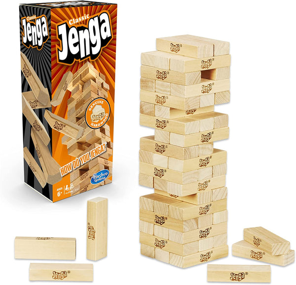 Jeux de pelouse d'intérieur et d'extérieur, dominos en bois, jouets de fête à empiler, blocs de construction en bois, jeux classiques, tour à bascule, blocs d'équilibre