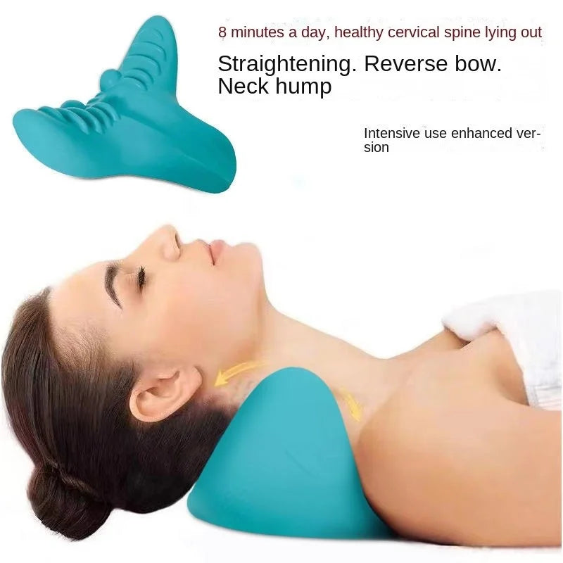 Cervical Spine Massage Pillow, Portable Neck and Shoulder Relaxer Massage Pillow