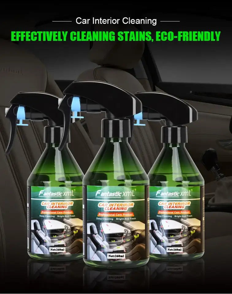 Wholesale Car Interior Cleaner Spray Dashboard Seat Leather Plastic Rubber Parts Clean 260ML