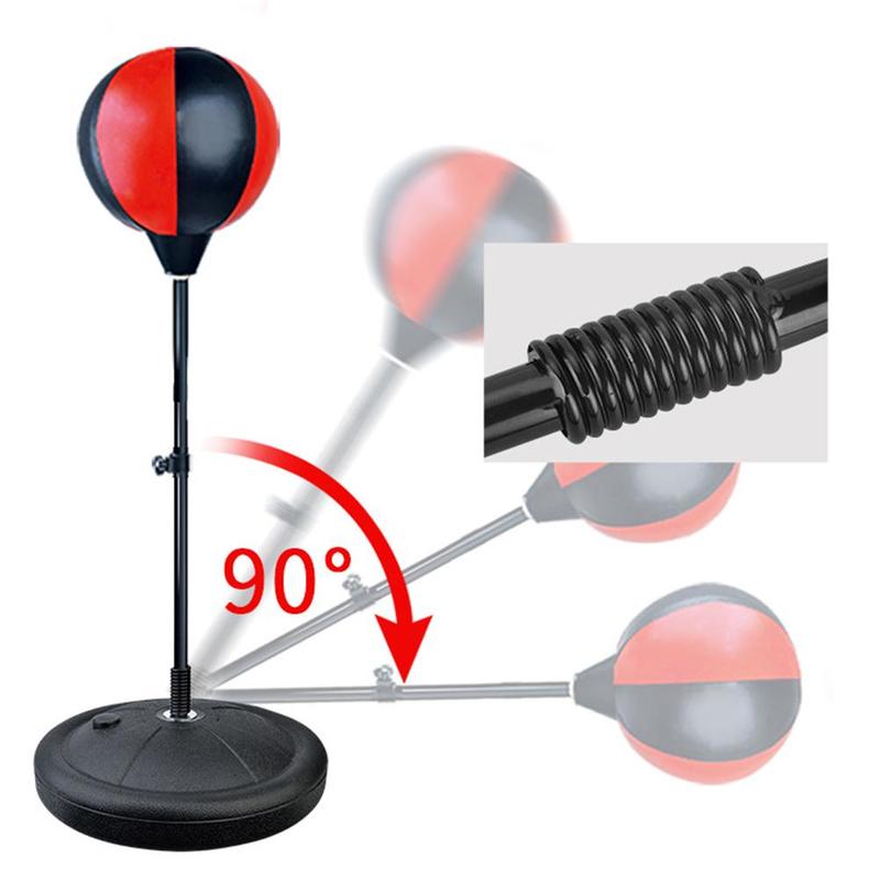 Practicing Boxing Press Reaction Heavy Ball Boxing Punch Stand, 70-105Cm High Adjustment