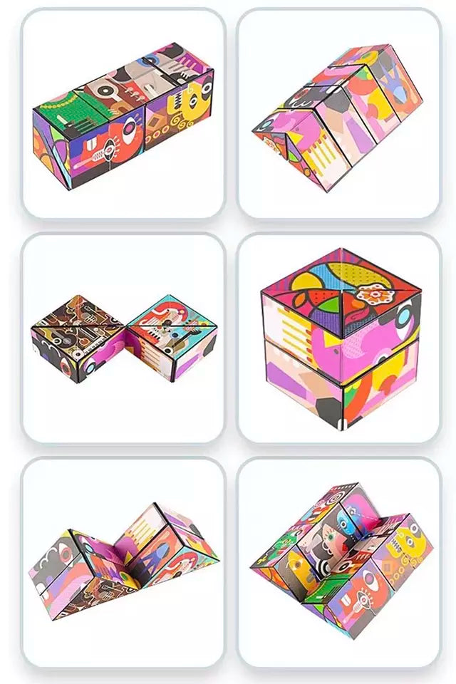 Rubik Magic 3D for Children & Adult, Decompression Toy Puzzle, Relieve Stress Tool