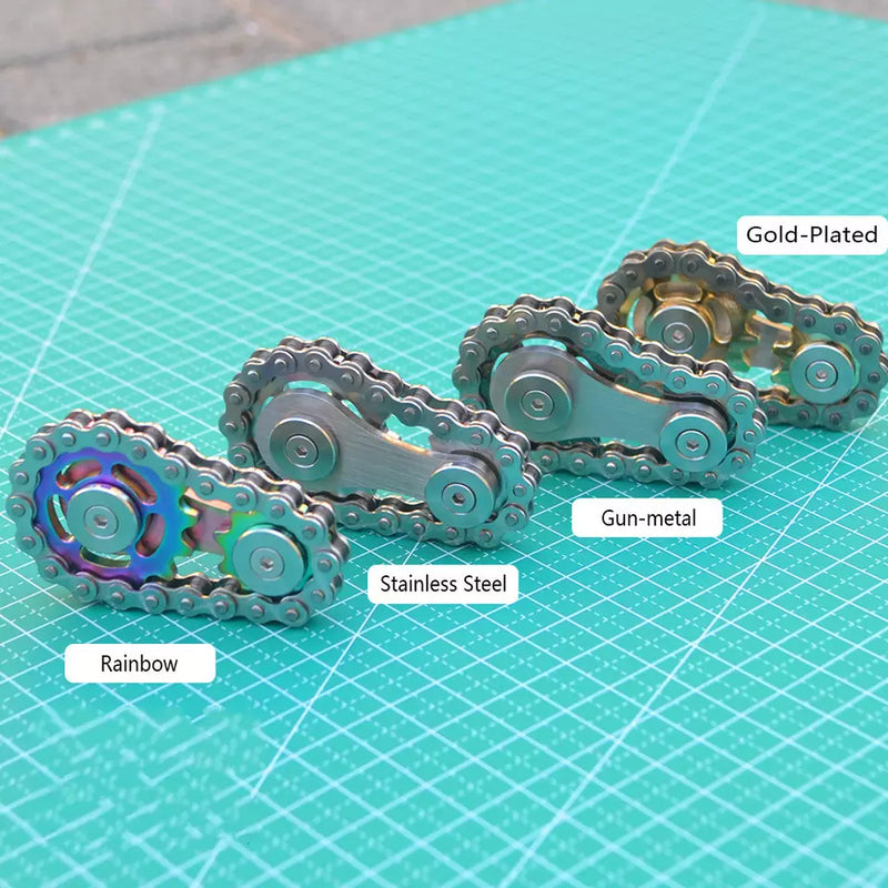 Bike Chain Gear Fidget Spinner, Figit Toy for Adults and Kids