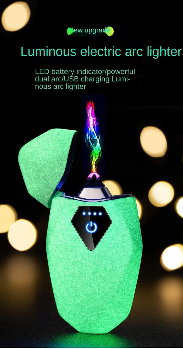 Briquets électroniques sensibles noctilumineux rechargeables par USB