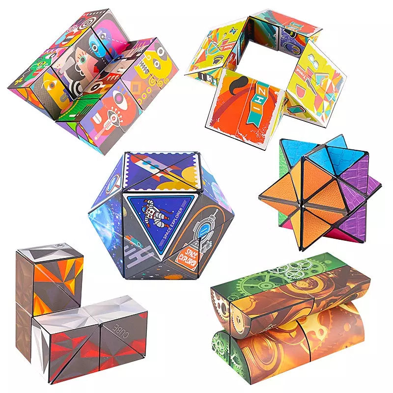 Rubik Magic 3D for Children & Adult, Decompression Toy Puzzle, Relieve Stress Tool