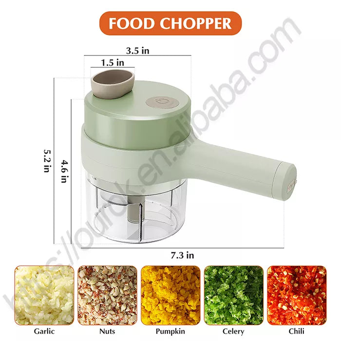 USB food chopper electric garlic ginger chili slicer chopper mini vegetable cutter