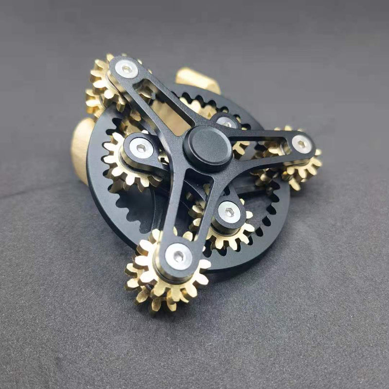 New Gear Link Metal Fidget Spinner, Copper EDC Spinner, Hand Spinner, Anti-Stress Finger Game for Adults, Toys Gifts
