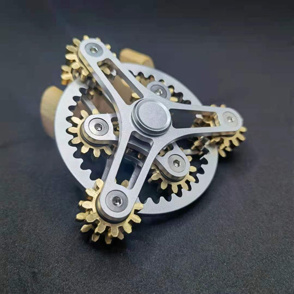 Nouveau Spinner Fidget en métal Gear Link, Spinner EDC en cuivre, Spinner à main, jeu de doigt Anti-Stress pour adultes, jouets cadeaux