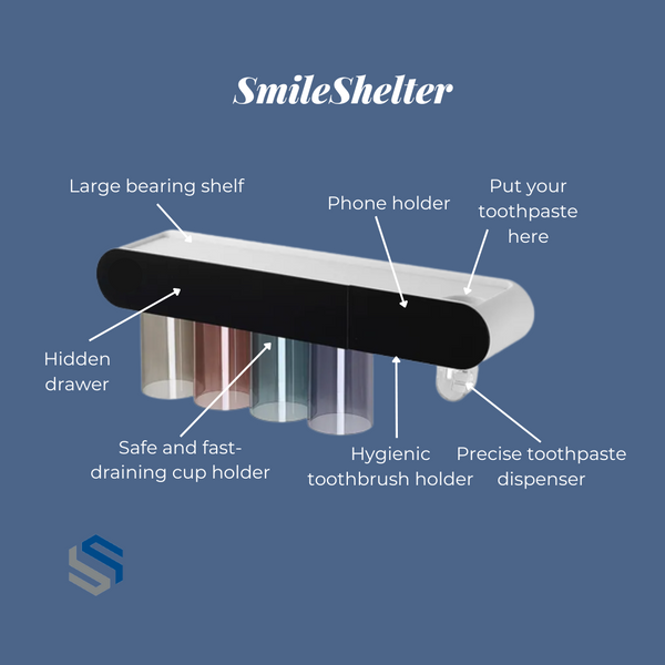 SmileShelter - Porte-brosse à dents 5 en 1 