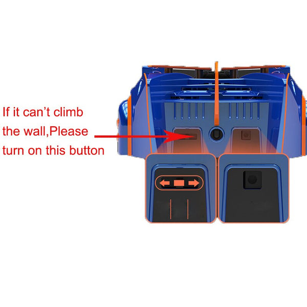 Suivi laser infrarouge, escalade des murs et des plafonds, voiture électrique anti-gravité rotative à 360° 