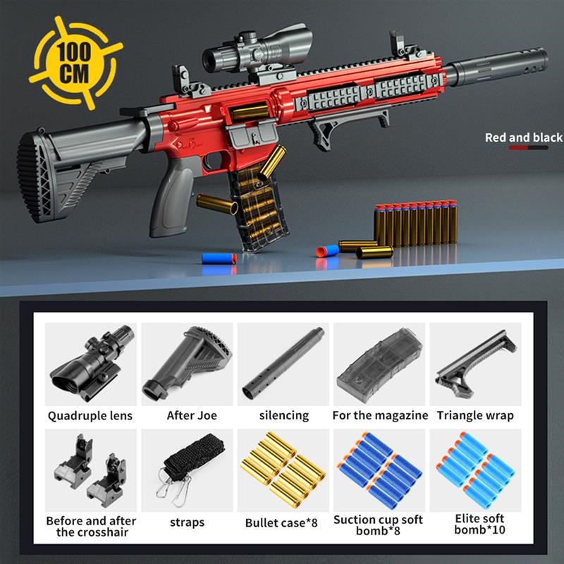 M416 Soft Push Shell Bullet Gun, EVA Soft Bullet Rifle Sniper Gun, Armas Blaster Weapon Toy Gun