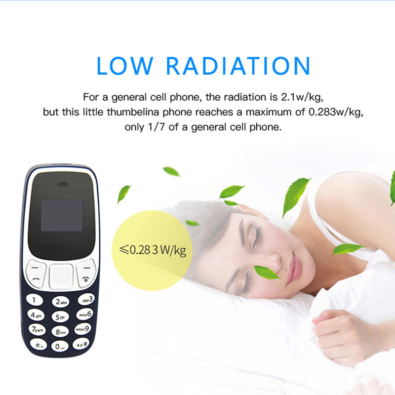 Mini Phone Portable Dual Sim Cards Voice Changer MP3/4 Player Mini-Bluetooth Mobile Phone Featuring With Voice Changer Standalone Phone