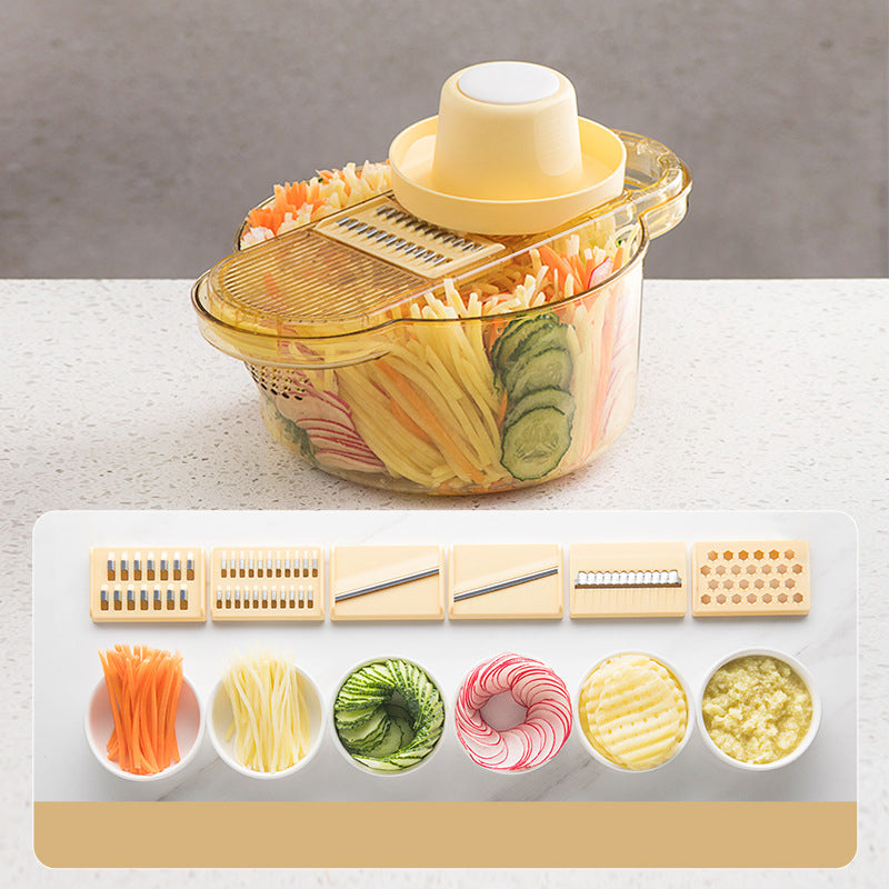 6 In 1 Multifunction Vegetables and Fruits Slicers With Baskets
