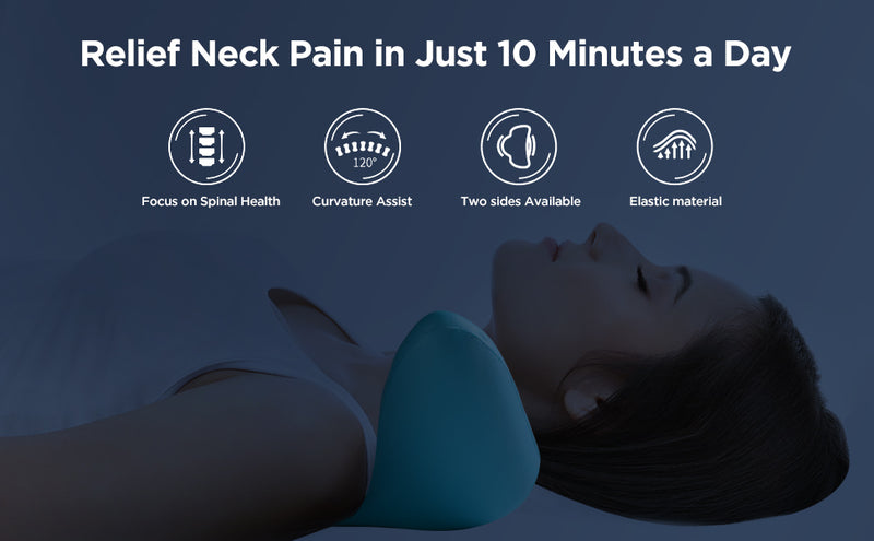 Neck Pillow, Portable Cervical Massager For Shoulders and Neck Pain Relief