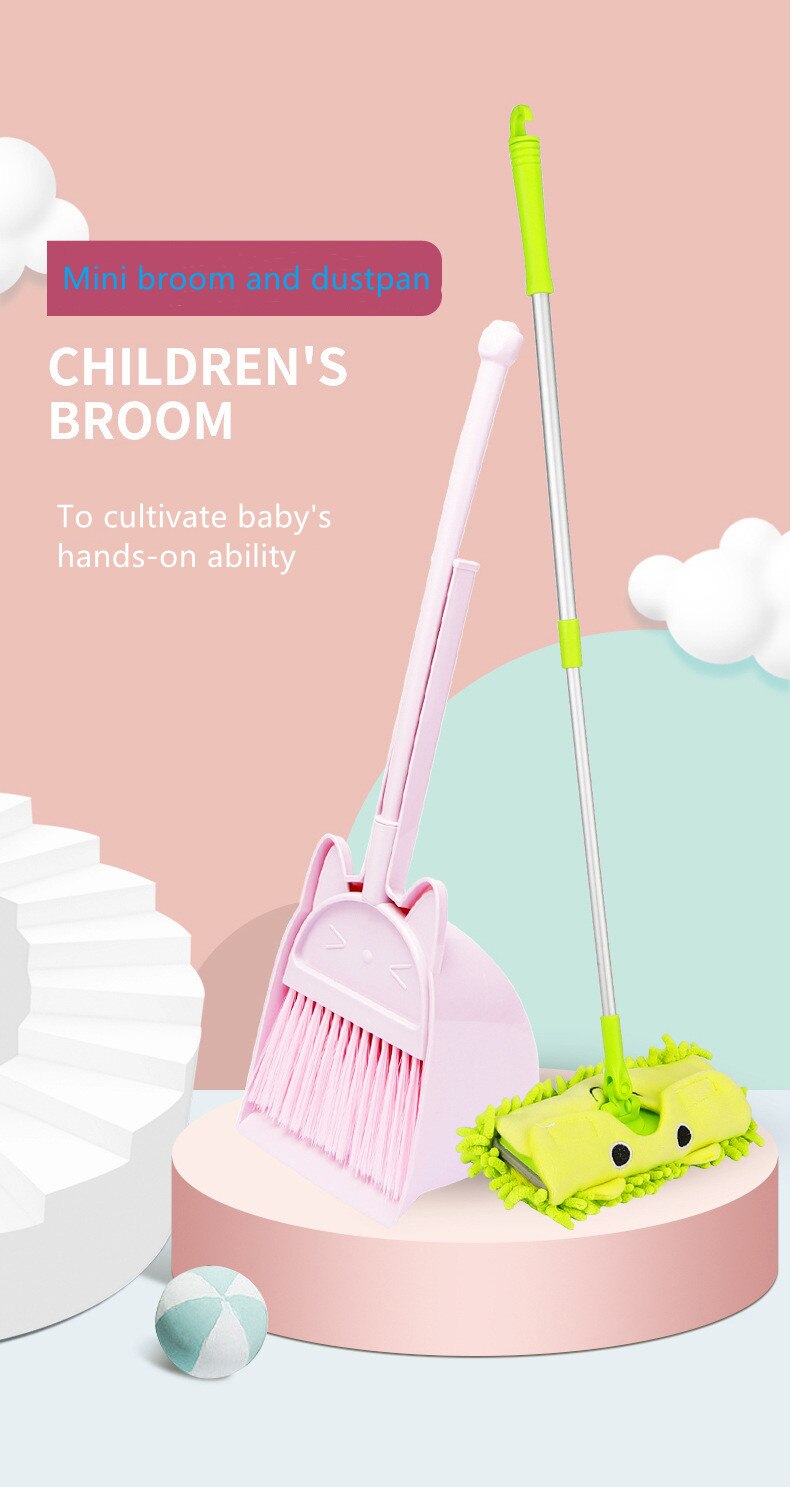 A set of Real House Cleaning Tool Toys for Kids