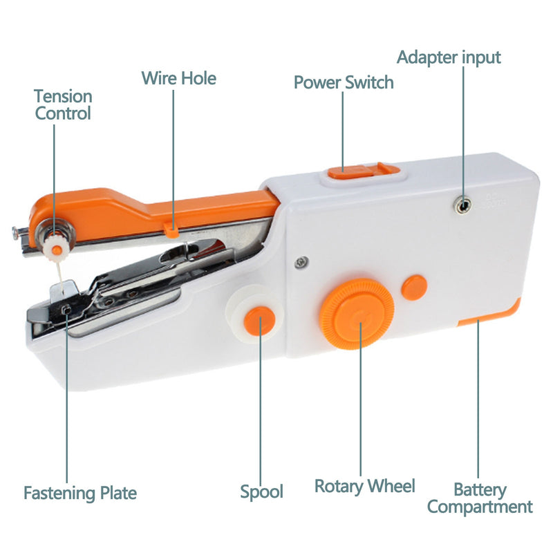 Tragbare handgehaltene automatische Mini-Nähmaschine