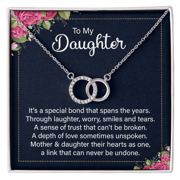 To my daughter - it's a special bond Perfect Pair Necklace