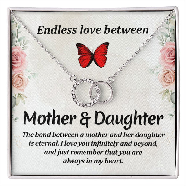 Endless love between mother and daughter Perfect Pair Necklace