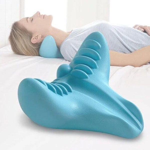 Oreiller de massage de la colonne cervicale, oreiller de massage portable pour détendre le cou et les épaules