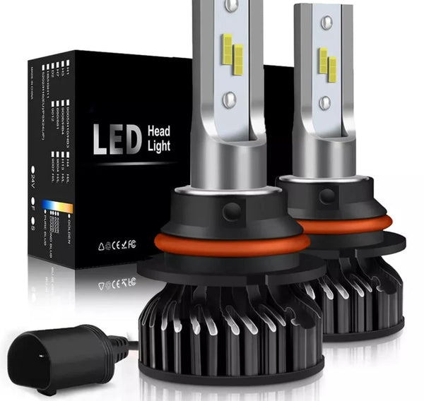 2 LED Headlight Bulbs 6000K 50W 6000K 10000 Lumens Extremely Bright