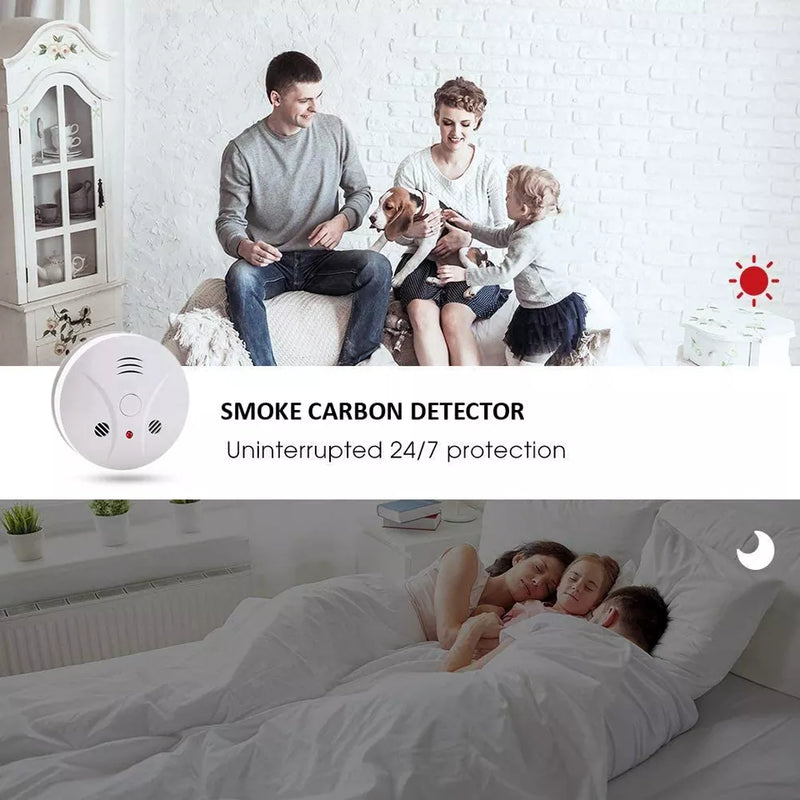 9V Smoke & Carbon Monoxide Detector, Voice Warning 2022 Version