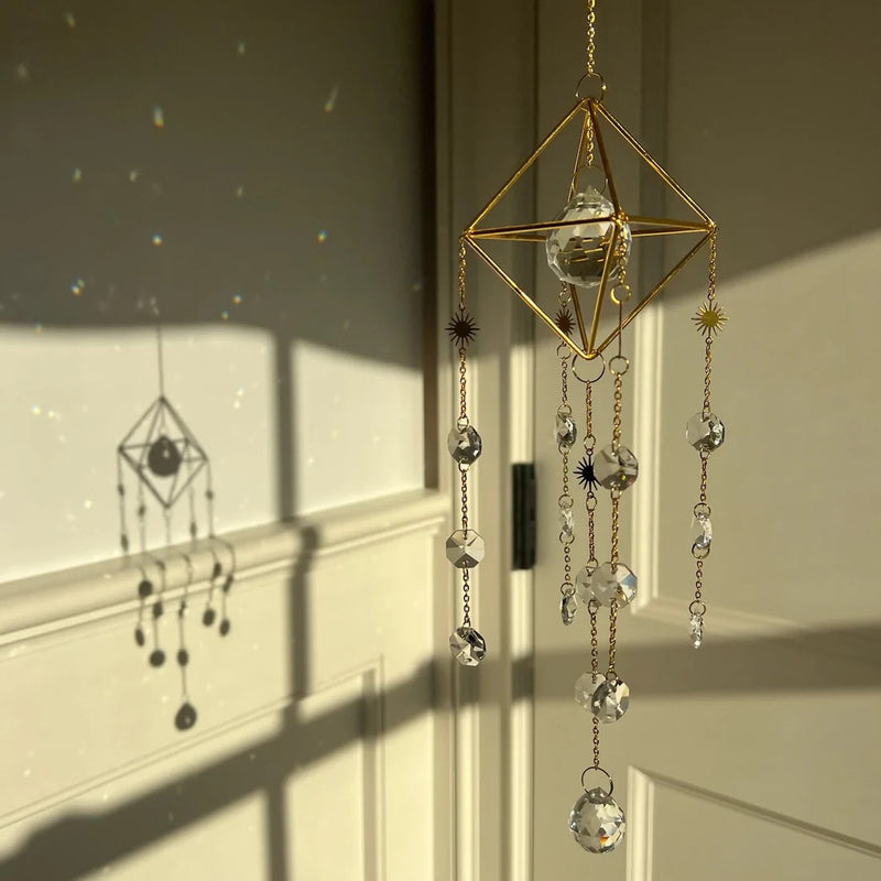 Unique Crystal Wind Chimes for Indoor Decoration (2 pcs random)